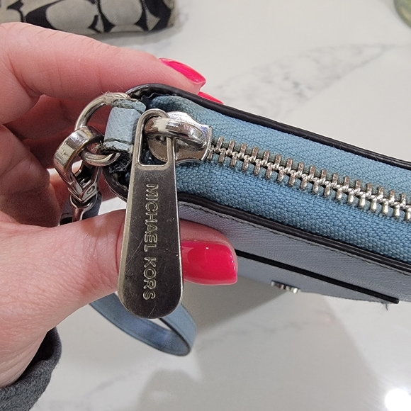 Michael Kors Blue Wristlet Wallet - Picture 10 of 16